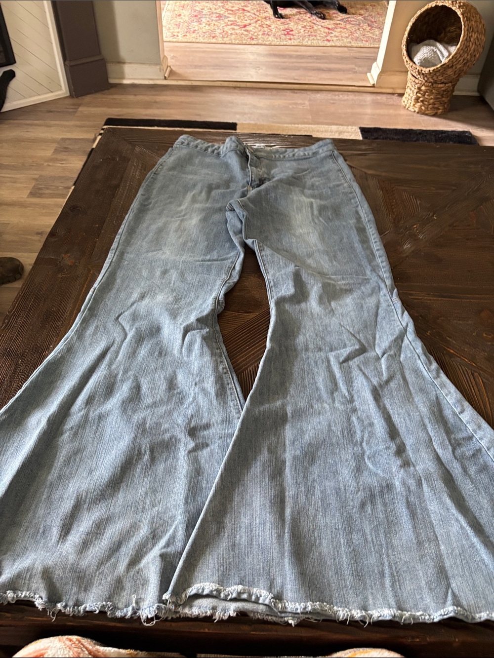 Rue21 Light Wash Wide Leg Flared Jeans